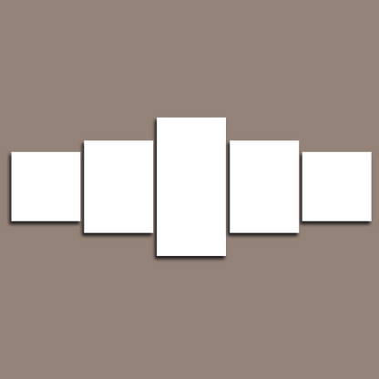 Custom 5 Piece Split Canvas Prints 24x60" 60x150cm(Large)