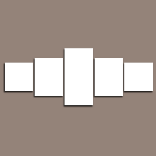 Custom 5 Piece Split Canvas Prints 24x60" 60x150cm(Large)