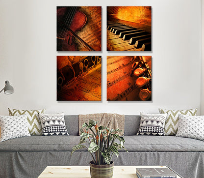 Custom Split Canvas Prints 4 Piece Canvas Frames Square