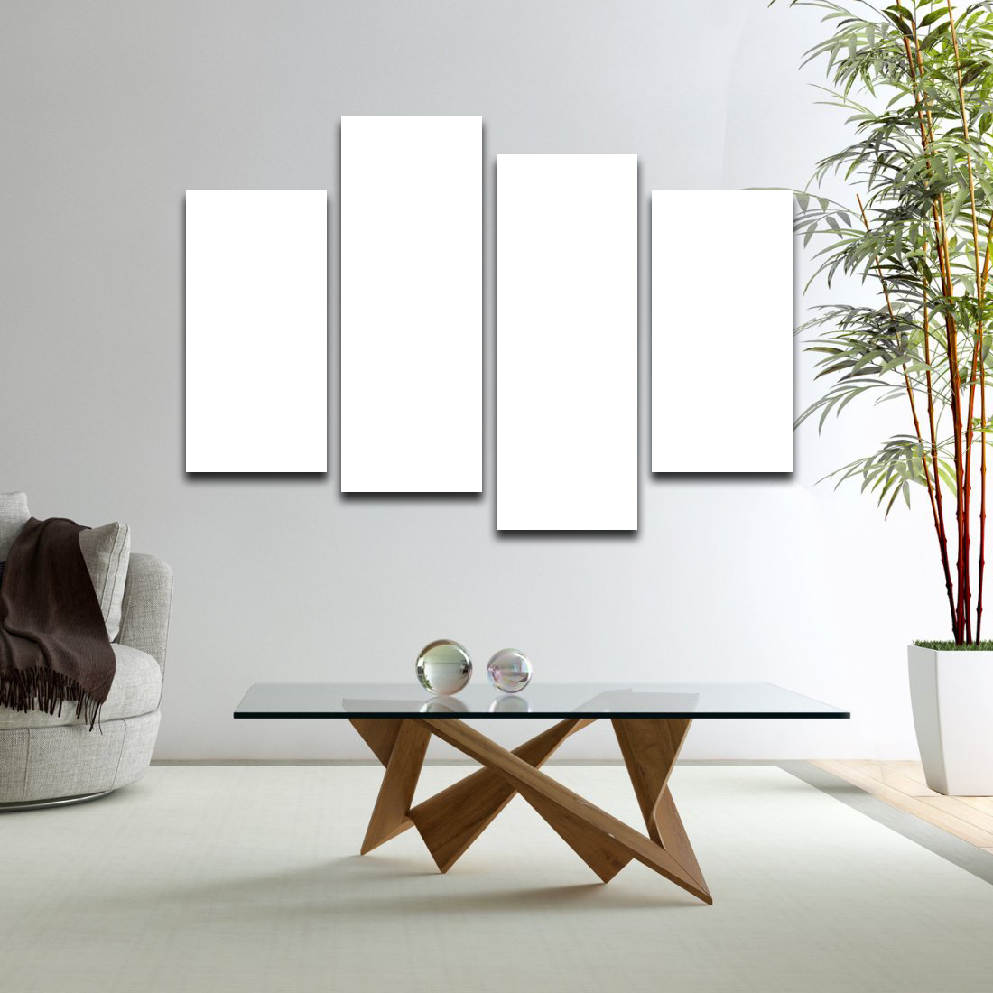 Custom 4 Piece Split Canvas Prints